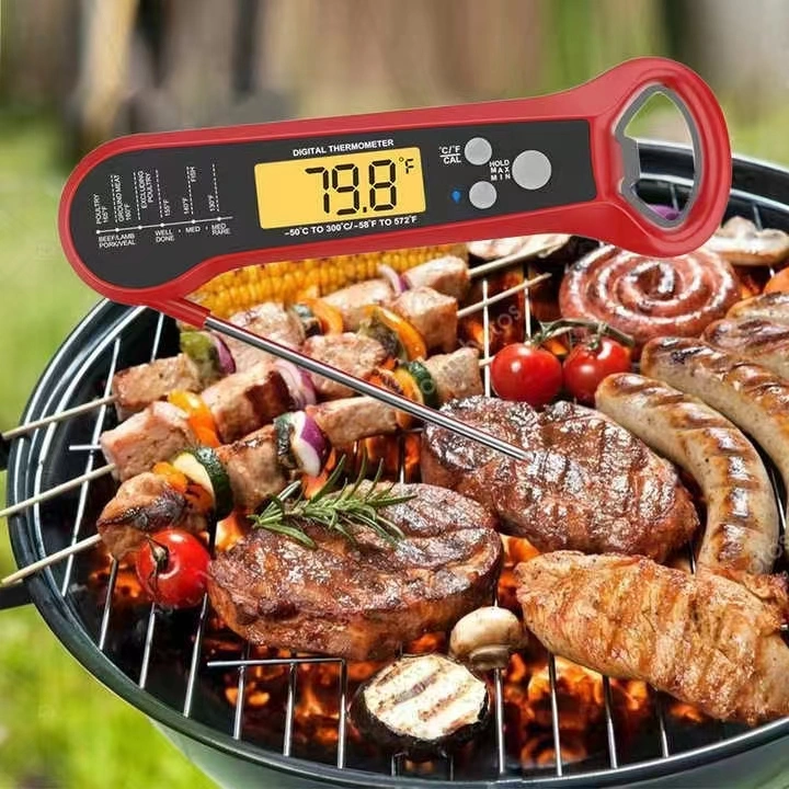 2022 2 novos em 1 termômetro de carne lido imediato para cozinhar o termômetro rápido & preciso do alimento de Digitas